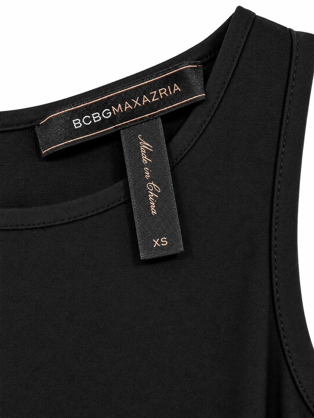 BCBGMaxAzria Black Asymmetric Sleeveless Dress Womens Size XS - Picture 2 of 7